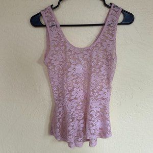 DNA Couture Boutique Light Pink Lace Tank Top Size Small New With Tags (1412)